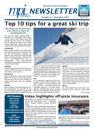 MPI Newsletter 08 – November 2015