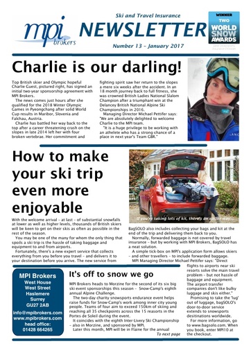 MPI Newsletter 13 – January 2017