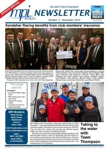 MPI Newsletter 05 - November 2014