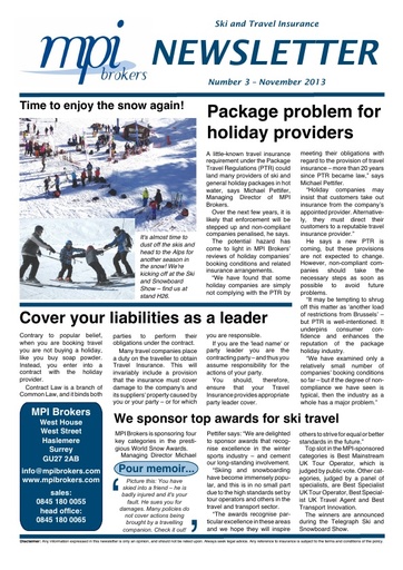 MPI Newsletter 03 - November 2013