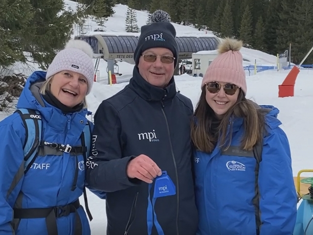 British School Girls ski race event